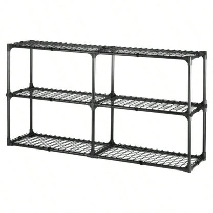3 - SHELF WIRE RACK WITH COVER2PACK