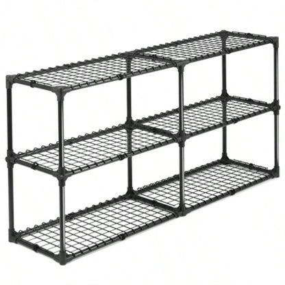3 - SHELF WIRE RACK WITH COVER2PACK