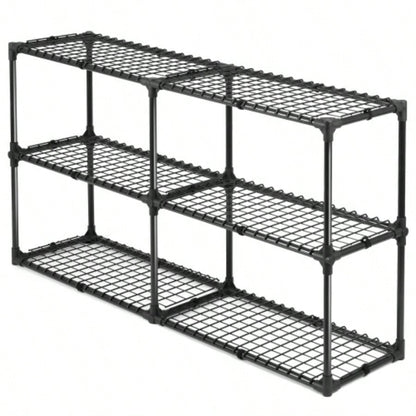 3 - SHELF WIRE RACK WITH COVER2PACK