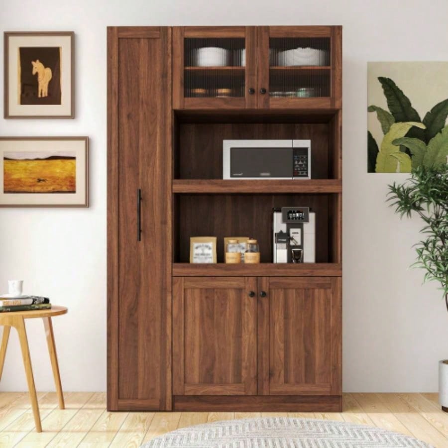 Tier multi - functional pull - out multi - tier storage Single - sided open shelf Kitchen, Living Room Narrow Spaces