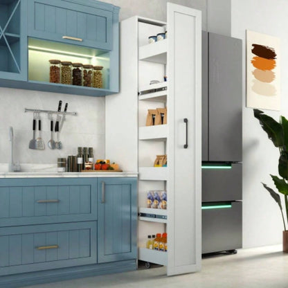 Tier multi - functional pull - out multi - tier storage Single - sided open shelf Kitchen, Living Room Narrow Spaces