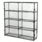 5 - SHELF WIRE RACK WITH COVER 2PACK