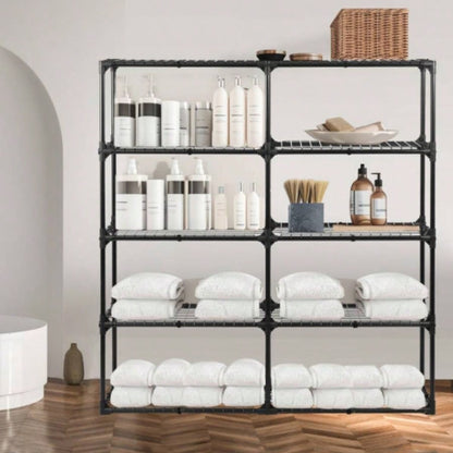 5 - SHELF WIRE RACK WITH COVER 2PACK