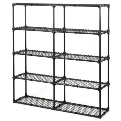 5 - SHELF WIRE RACK WITH COVER 2PACK