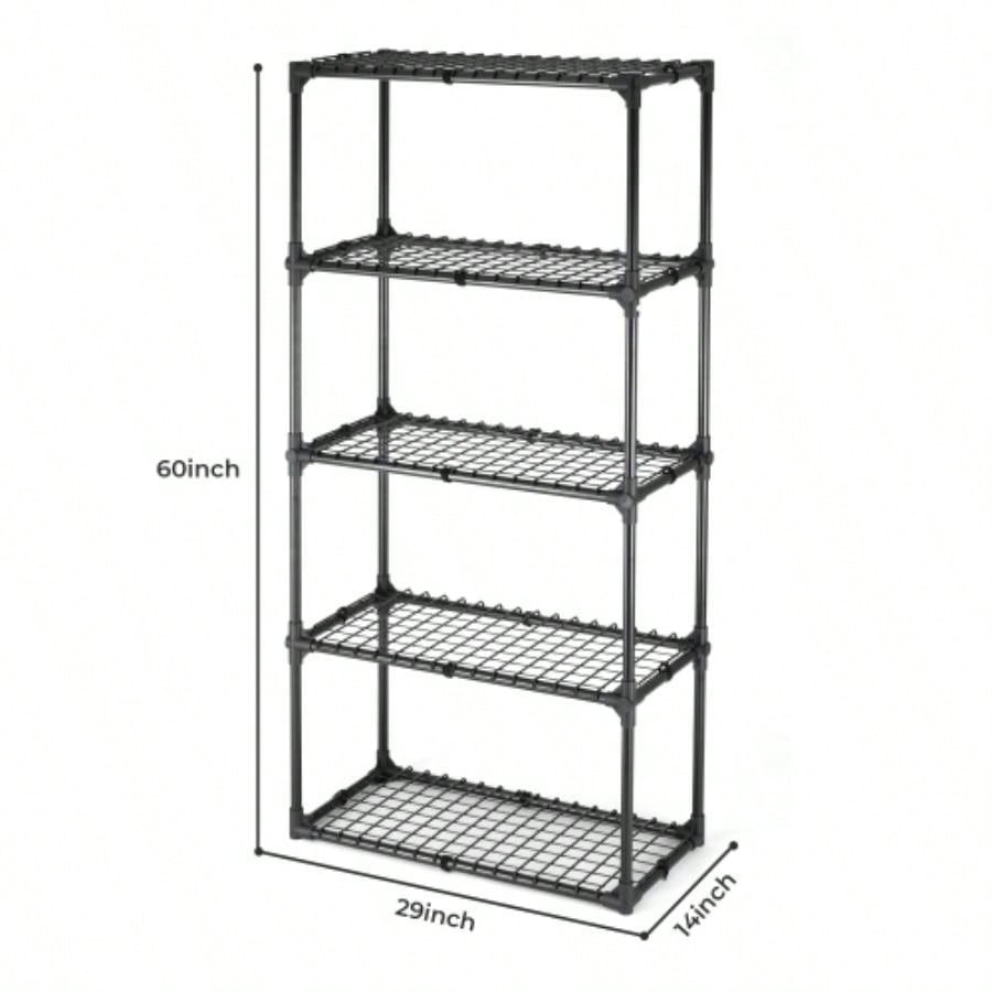 5 - SHELF WIRE RACK WITH COVER1PACK
