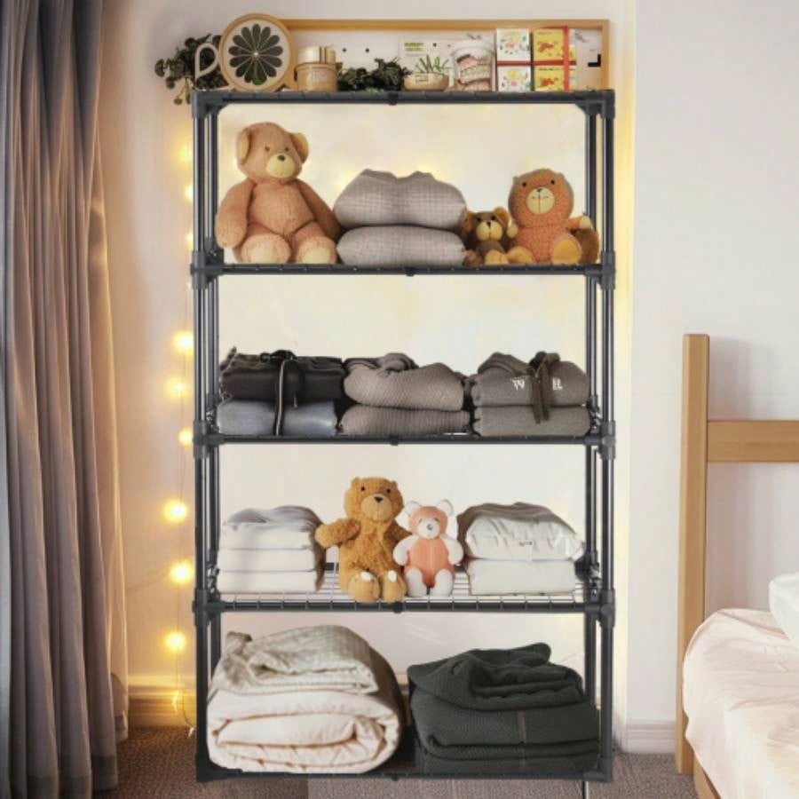 5 - SHELF WIRE RACK WITH COVER1PACK