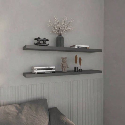 Floating Shelves 1.50 H, with 2 Shelf, Matt Gray