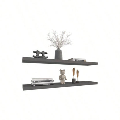 Floating Shelves 1.50 H, with 2 Shelf, Matt Gray