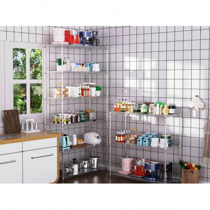 2 Pack 3 Tier Shelf Wire Shelving Unit, 2P - 3TWL1848 - C - LKJ