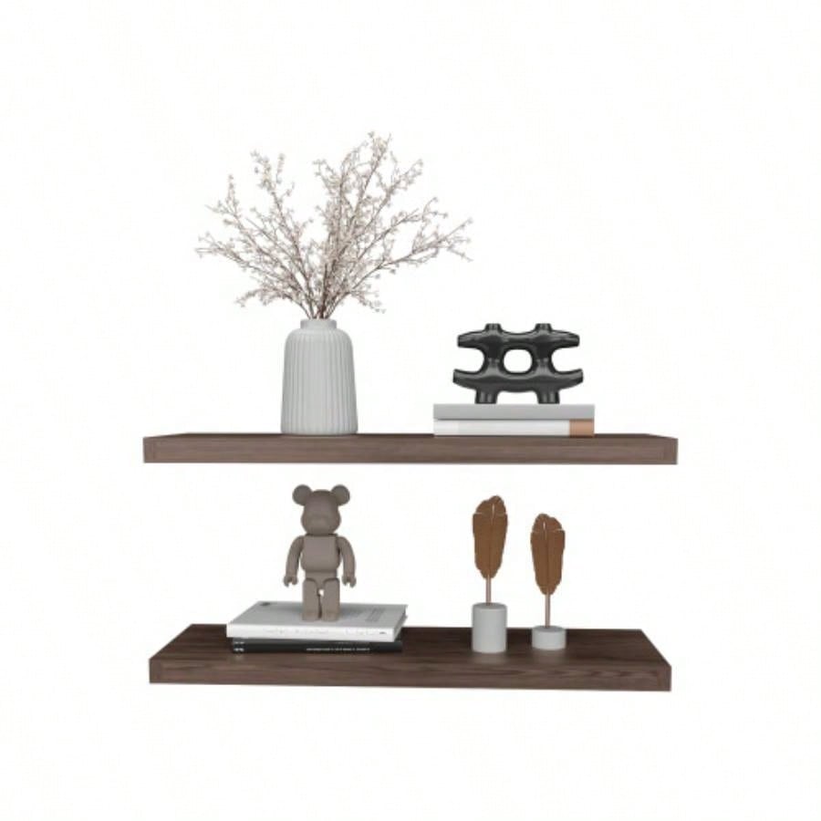 Floating Shelves 1.50 H, 2 Shelves, Walnut