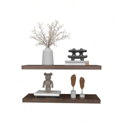 Floating Shelves 1.50 H, 2 Shelves, Walnut