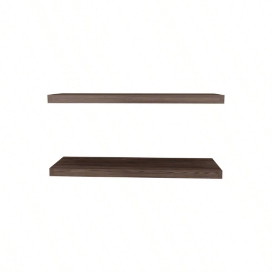 Floating Shelves 1.50 H, 2 Shelves, Walnut