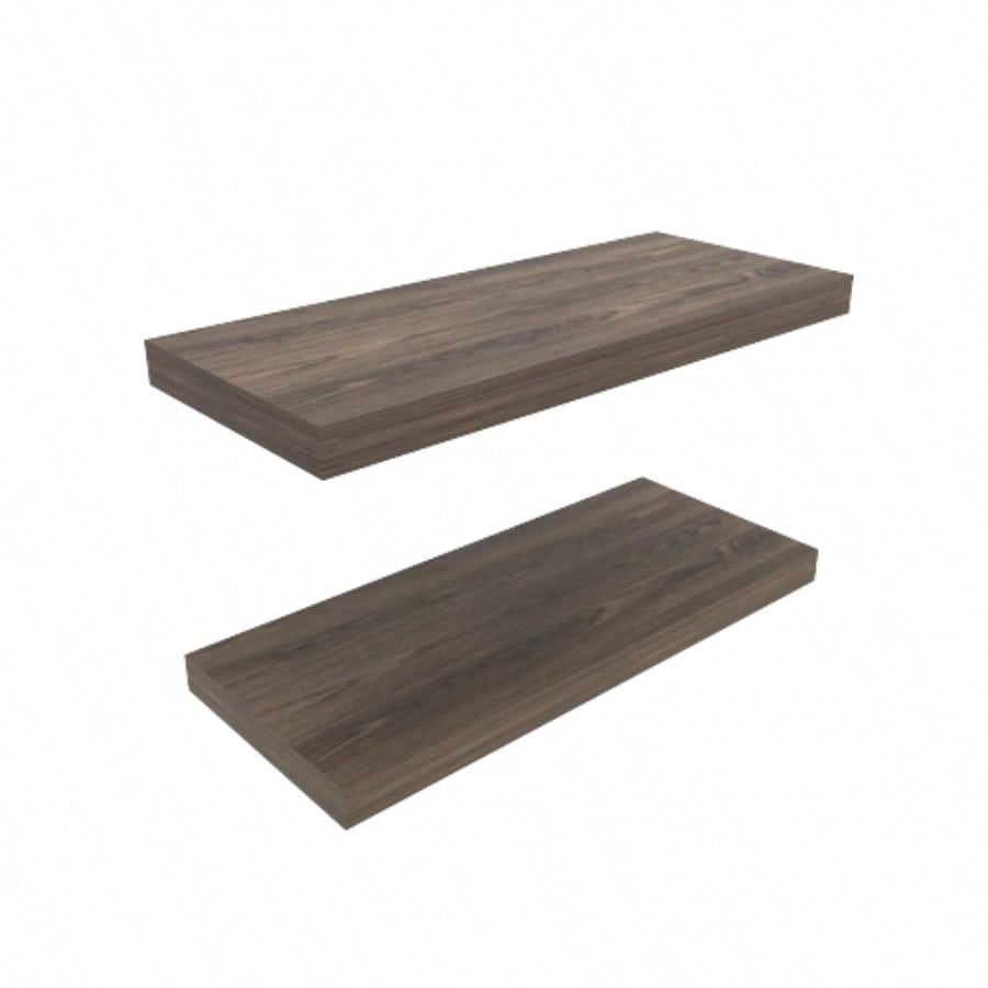 Floating Shelves 1.50 H, 2 Shelves, Walnut