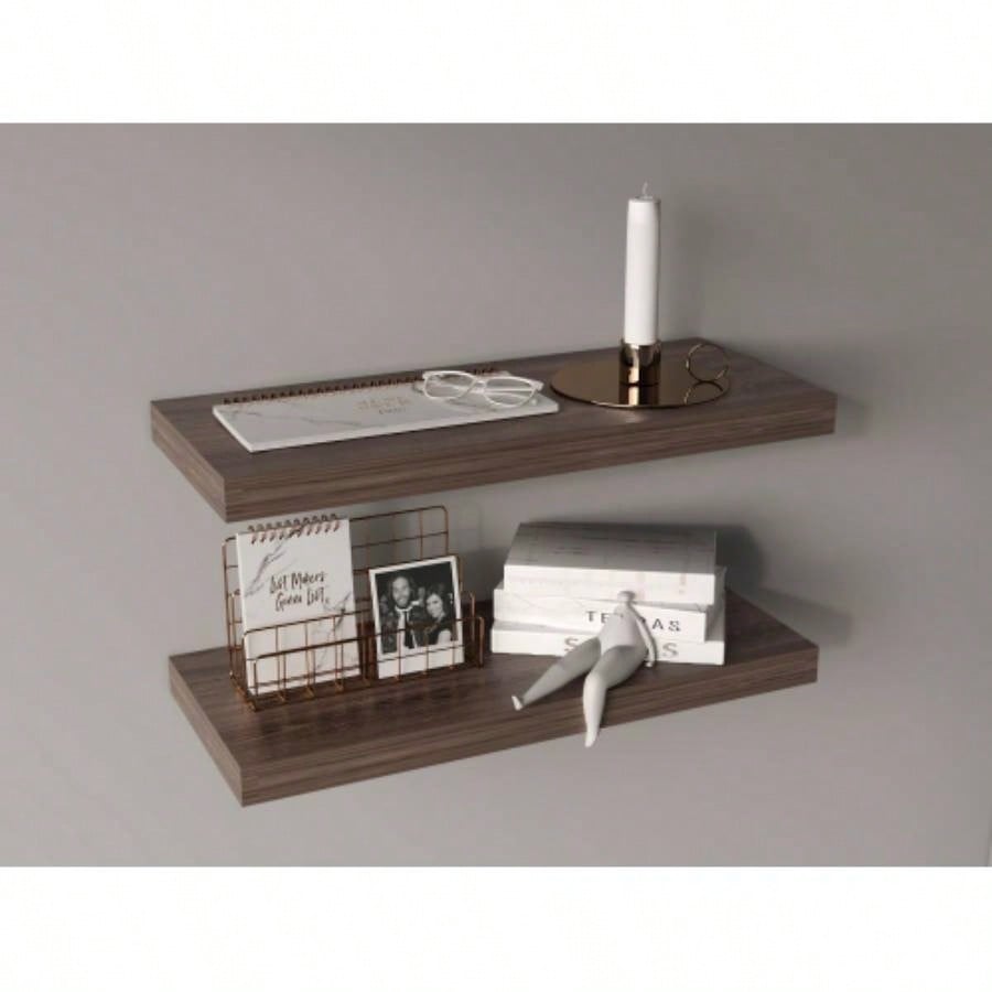 Floating Shelves 1.50 H, 2 Shelves, Walnut