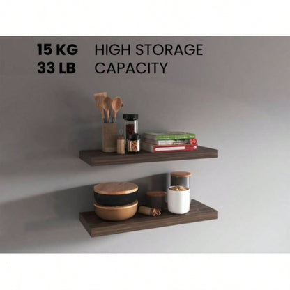 Floating Shelves 1.50 H, 2 Shelves, Walnut
