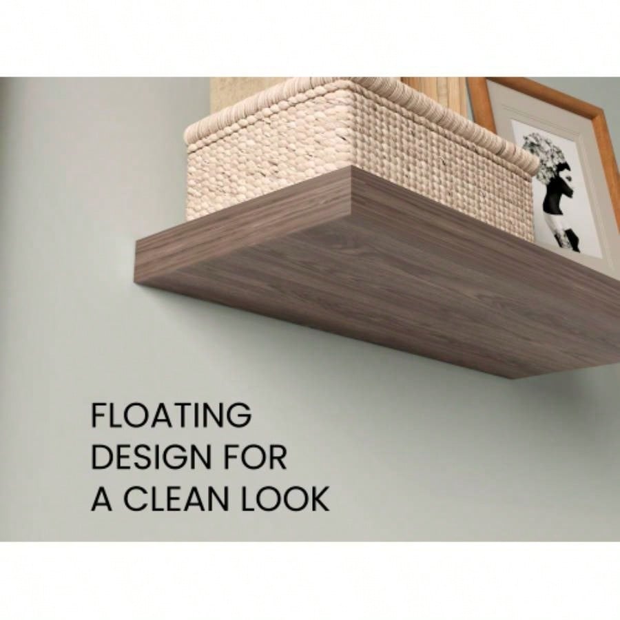 Floating Shelves 1.50 H, 2 Shelves, Walnut