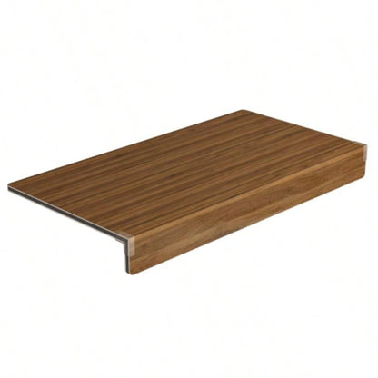 WALNUT Color 5 Pcs Wire Shelf Covers, Foamed PVC Wire Rack Covers Removable Closet Not Wood Pantry Shelves Cabinet Bathroom Kitchen Shelving Decoration