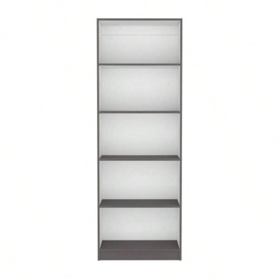Bookcase 4 - Shelves Benzoni, Office, Matt Gray/ White