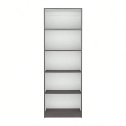 Bookcase 4 - Shelves Benzoni, Office, Matt Gray/ White