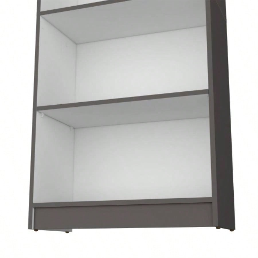 Bookcase 4 - Shelves Benzoni, Office, Matt Gray/ White