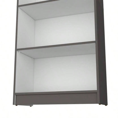 Bookcase 4 - Shelves Benzoni, Office, Matt Gray/ White