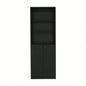 Bookcase Dual - Door Benzoni, Office, Black