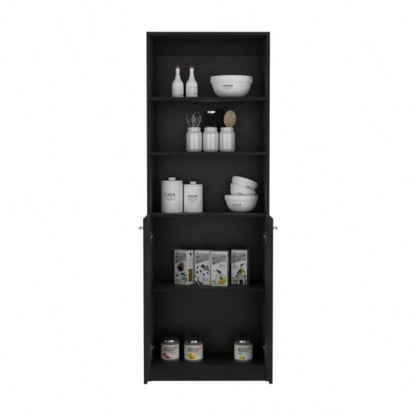 Bookcase Dual - Door Benzoni, Office, Black