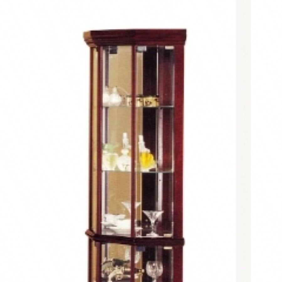 Huxley Cherry Curio Cabinet Corner