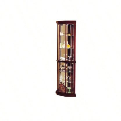 Huxley Cherry Curio Cabinet Corner