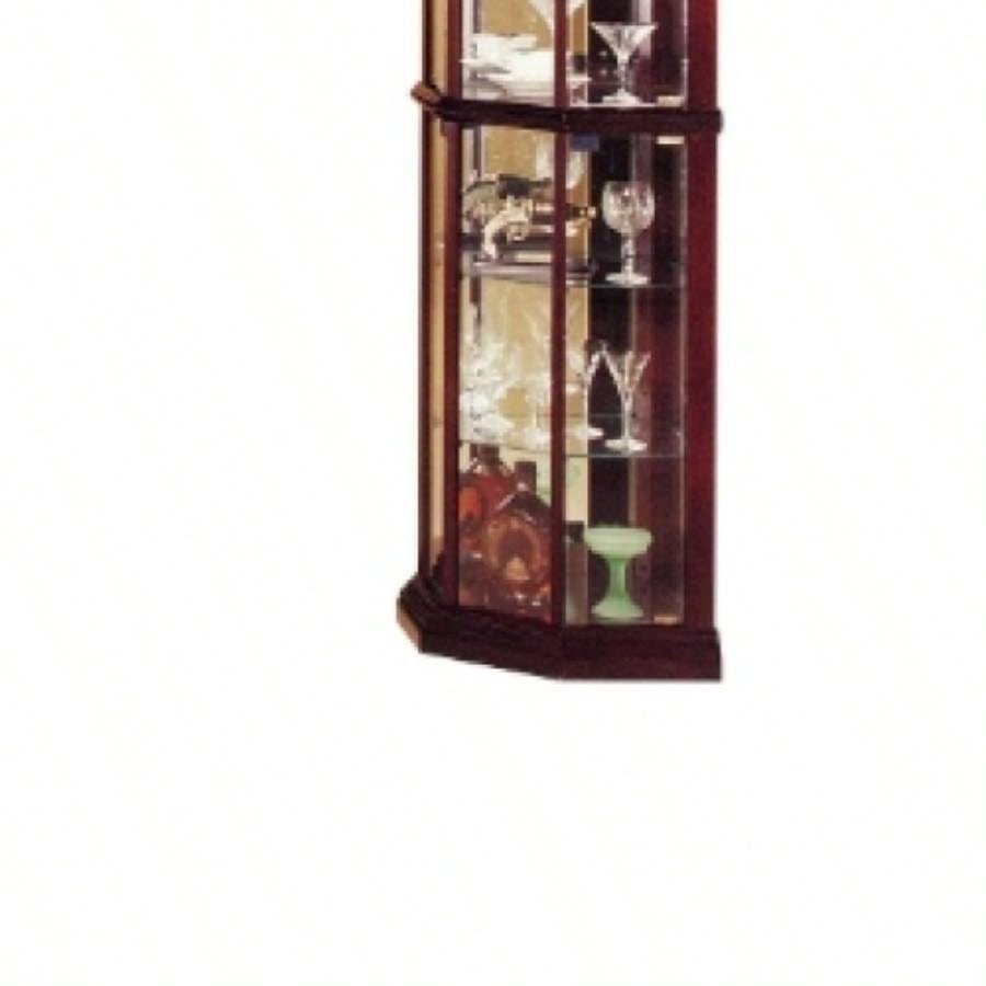 Huxley Cherry Curio Cabinet Corner