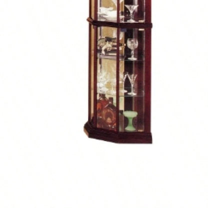 Huxley Cherry Curio Cabinet Corner