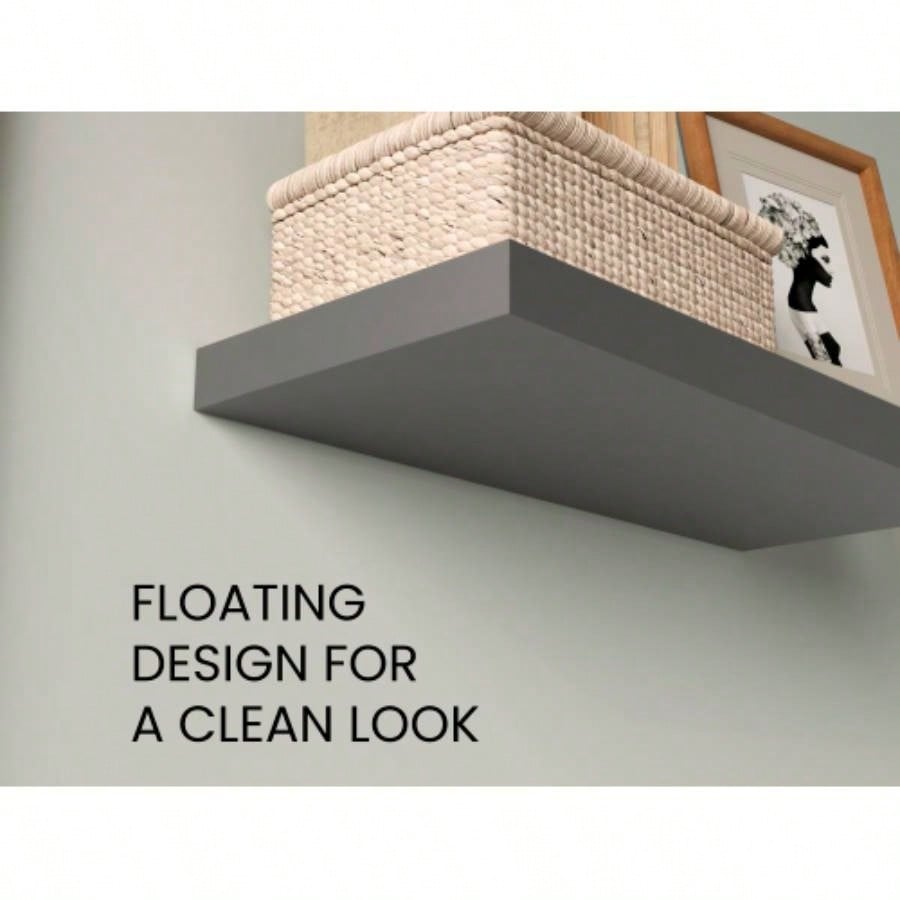 Floating Shelves 1.50 H, 2 Shelves, Matt Gray