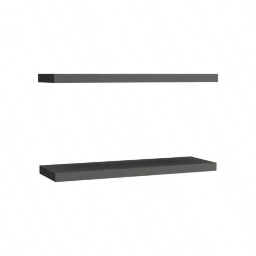 Floating Shelves 1.50 H, 2 Shelves, Matt Gray