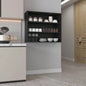 Wall Shelf 30 H, 3 Shelves, Black