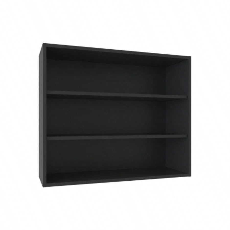 Wall Shelf 30 H, 3 Shelves, Black