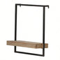15. 5.9x 17. Iron and Wood Wall Shelf, Wall Hanging Decor, Home Decor Accent