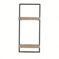 15. 5.9x 17. Iron and Wood Wall Shelf, Wall Hanging Decor, Home Decor Accent