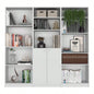 3 Piece Living Room Set with 3 Bookcases, White