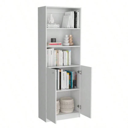 3 Piece Living Room Set with 3 Bookcases, White