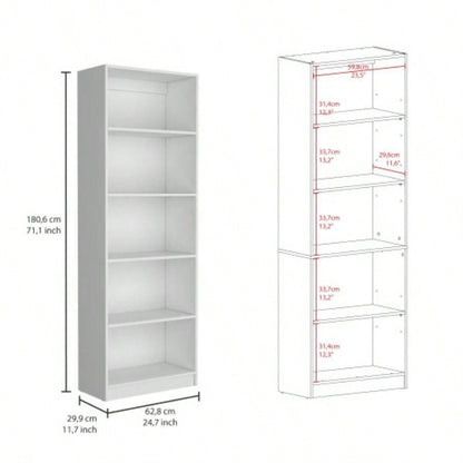 3 Piece Living Room Set with 3 Bookcases, White