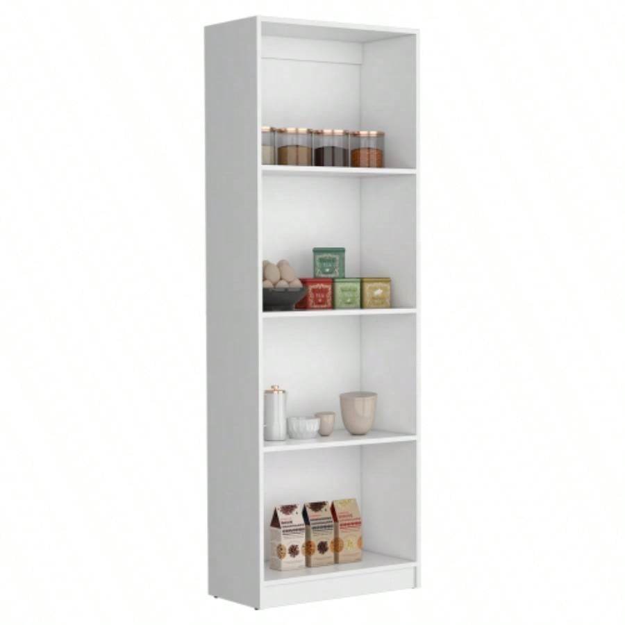3 Piece Living Room Set with 3 Bookcases, White