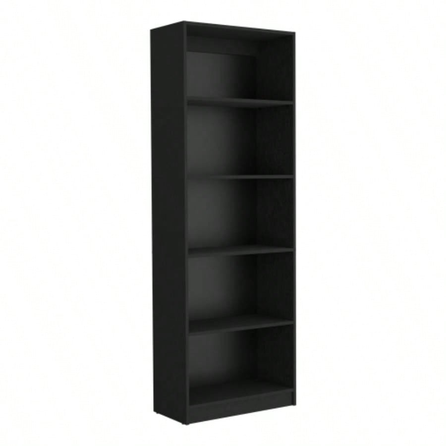 Bookcase 4 - Shelves Benzoni, Office, Black