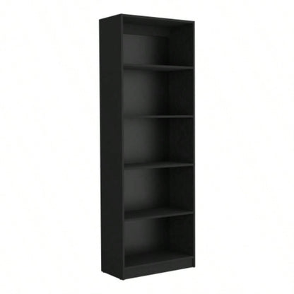 Bookcase 4 - Shelves Benzoni, Office, Black