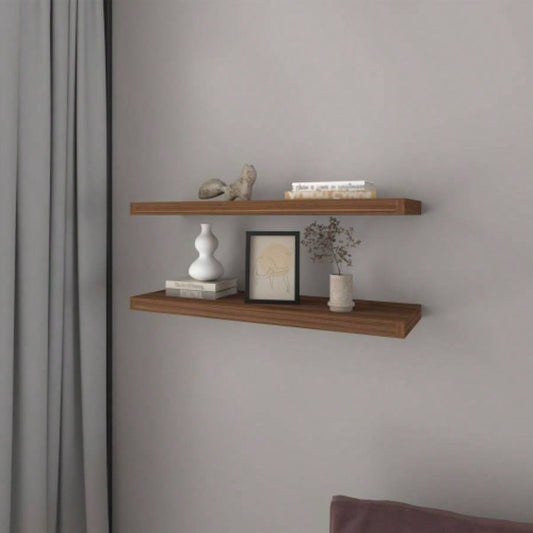 Floating Shelf, Living Room, Mahogany