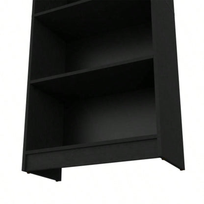 Bookcase 4 - Shelves Benzoni, Office, Black
