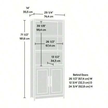 Library With Doors, Brown