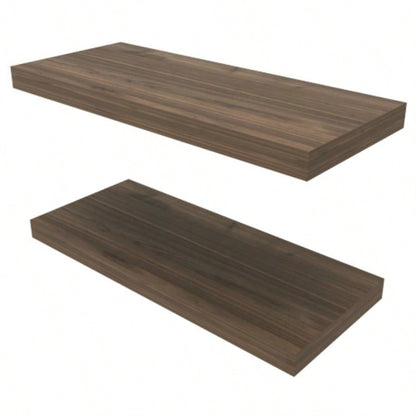 Floating Shelf, Living Room, Mahogany