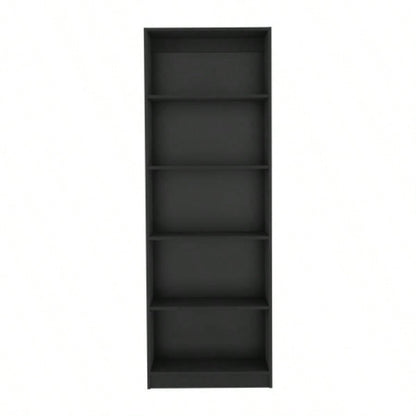 Bookcase 4 - Shelves Benzoni, Office, Black