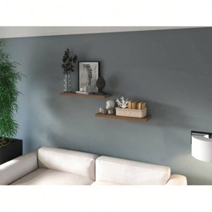Floating Shelf, Living Room, Mahogany