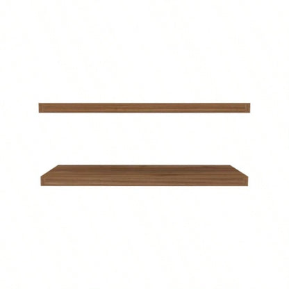 Floating Shelf, Living Room, Mahogany